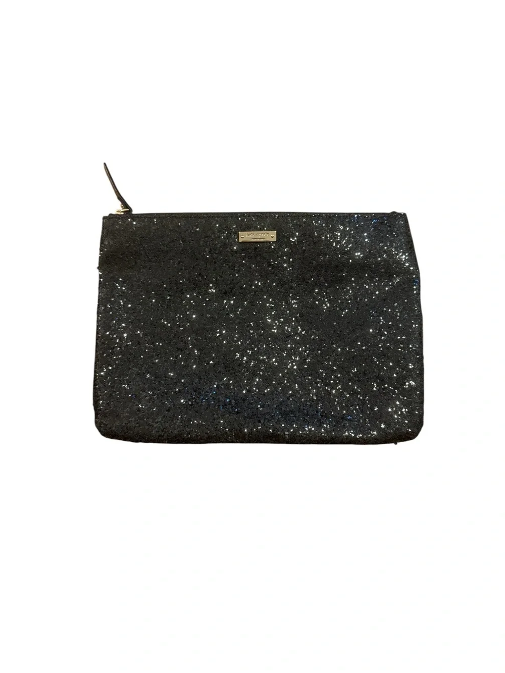 Kate spade Sparkle Black Glitter Wristlet Clutch